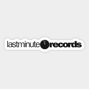 Last Minute Records Logo Version 1 Sticker